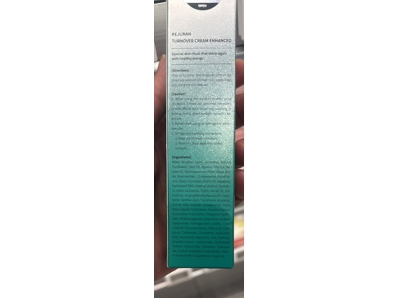 Rejuran Turnover Cream Enhanced, c-PDRN 0.2%, 1.69 fl oz/50 mL