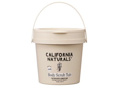 California Naturals Body Scrub Tub, Raw Sugar, Coconut Oil, Vitamin C, 14.5 fl oz/414 g