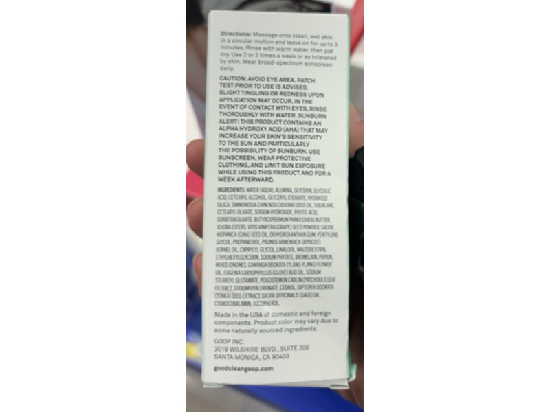 good.clean.goop beauty The Fruit Facial Exfoliating Scrub, 2.0 oz/56 g