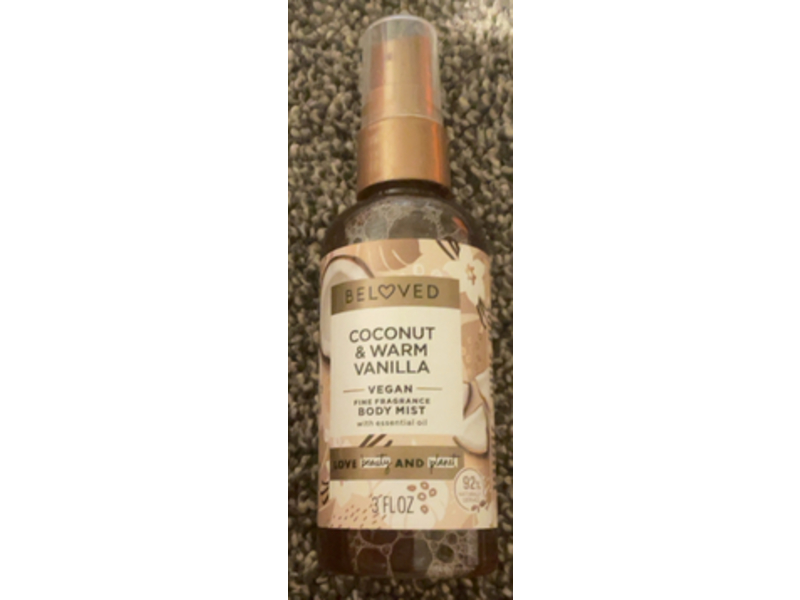 Beloved Fine Fragrance Body Mist, Coconut & Warm Vanilla, 3 fl oz