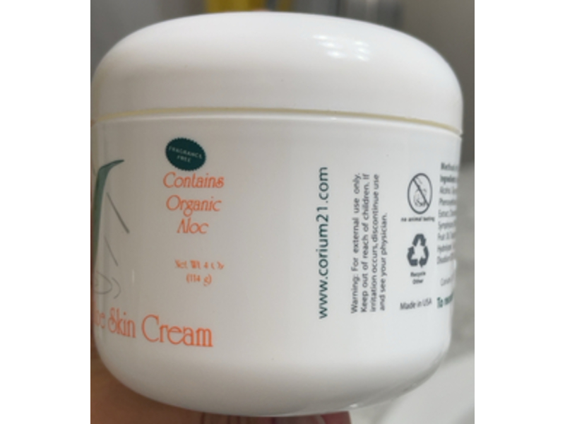 Corium 21 The Original Aloe Skin Cream, 4 oz/114 g