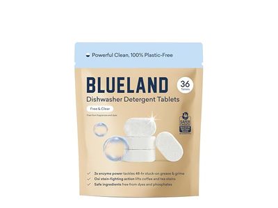BlueLand Dishwasher Detergent Tablets, Free & Clear, 8.5 oz/241. 2 g, 36 Count