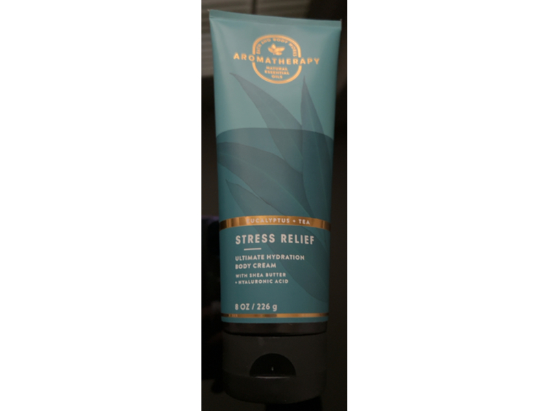 Bath & Body Works Stress Relief Ultimate Hydration Body Cream, Eucalyptus + Tea, 8 oz/226 g