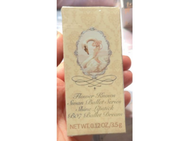 Flower Knows Swan Ballet Series Shine Lipstick, BO7 Ballet Dream, 0.12 oz/3.5 g
