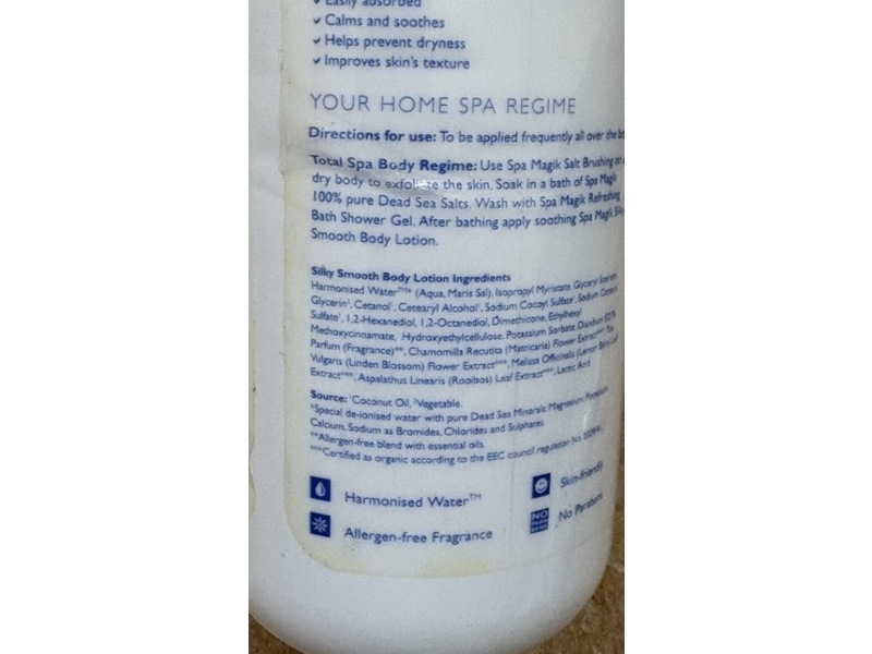 Dead Sea Spa Magik Silky Smooth Body Lotion, 300 mL