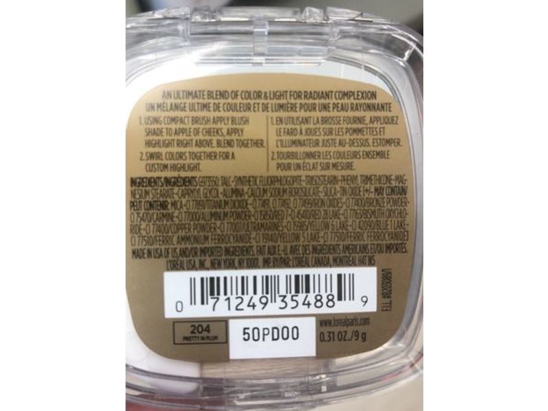 L'Oreal Paris Visible Lift, Radiance Cheek Duo, 0.31 oz/9 g