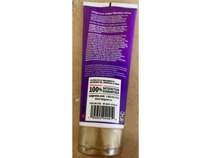 Walgreens Crepe Therapy Lotion, Age Defense, 8 oz/226 g