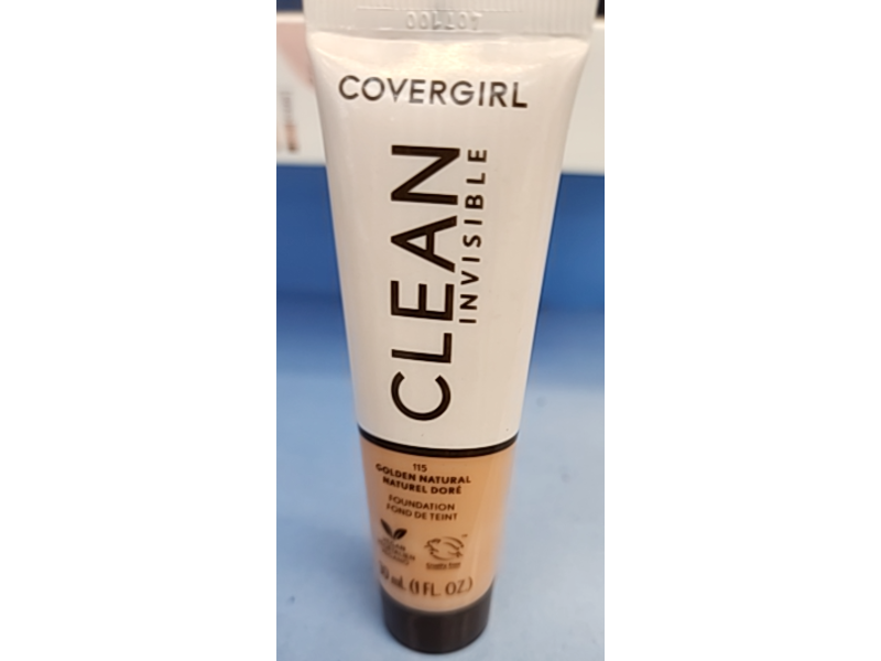 Covergirl Clean Invisible Foundation, 115 Golden Natural, 1 fl oz/30 mL