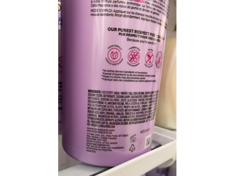 L'Oreal Paris Ever Pure Moisture Shampoo, Rosemary, 23 fl oz