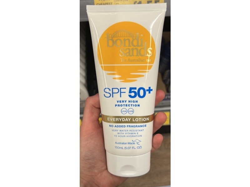 Bondi Sands Everyday Sunscreen Lotion, SPF 50+, 5.07 fl oz/150 mL