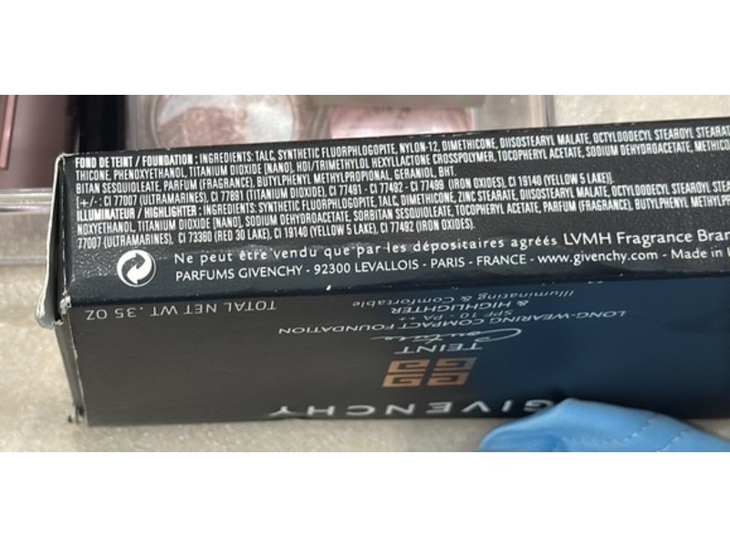 Givenchy Teint Couture Compact Foundation & Highlighter, SPF 10, 2 Elegant Shell, 0.35 oz/10 g