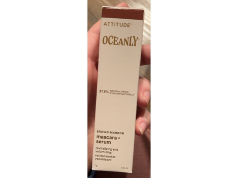 Attitude Oceanly Mascara + Serum, Brown, 0.24 oz/7 g