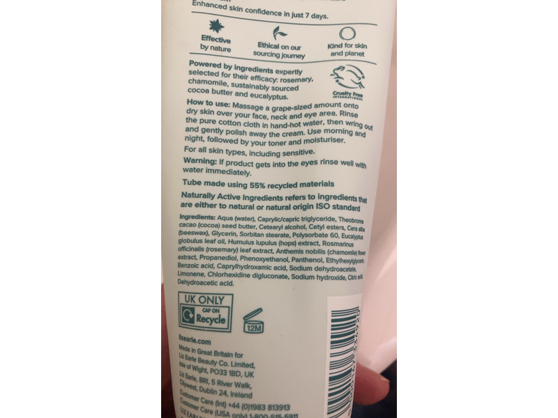 Liz Earle Cleanse & Polish Hot Cloth Cleanser, 6.7 fl oz/200 mL