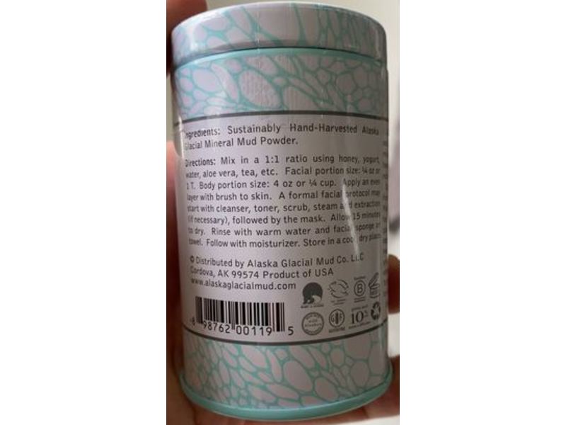 Alaska Glacial Essential Clay Mask Powder, Detoxifying, Raw Mineral, 4.5 oz/133 mL