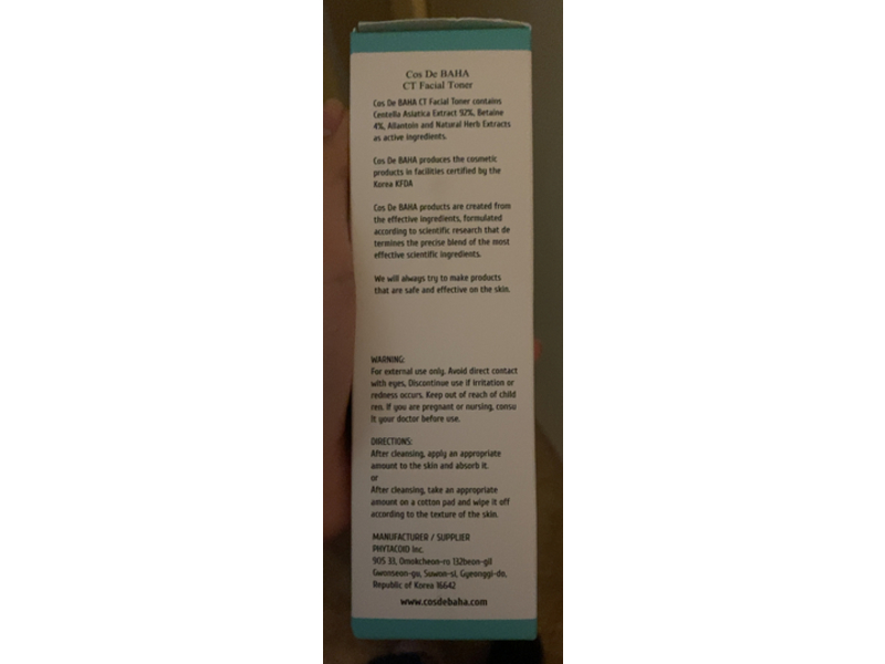 Cos De Baha Centella Facial Toner, 6.76 fl oz/200 mL