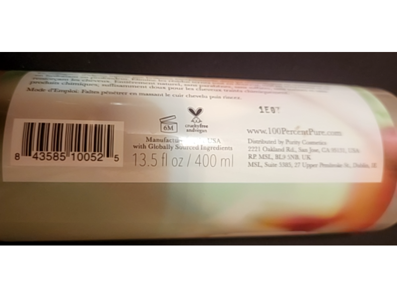 100 Percent Pure Glossy Locks Glossing Shampoo, 400 mL