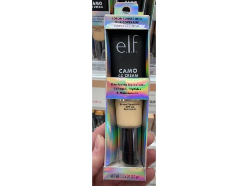 e.l.f. Camo CC Cream, SPF 30, Fair 140, 1.05 oz/30 g