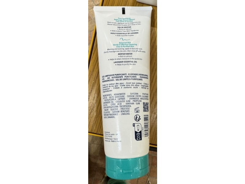 L'Occitane En Provence Source Reotier Purifying Cleansing Gel, Lavender, 4.5 oz/125 mL