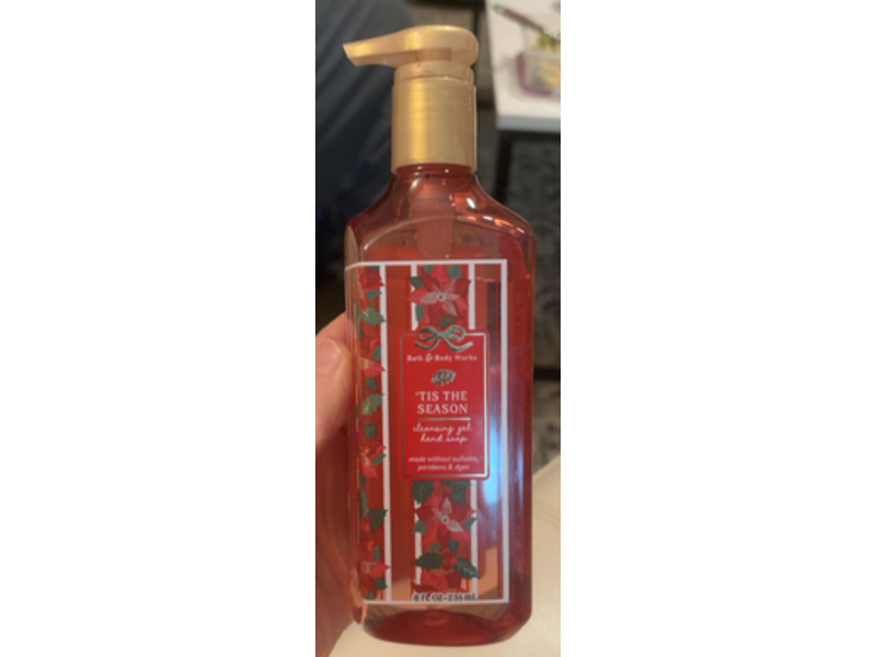 Bath & Body Works Cleansing Gel Hand Soap, Tis The Season, 8 fl oz/236 mL