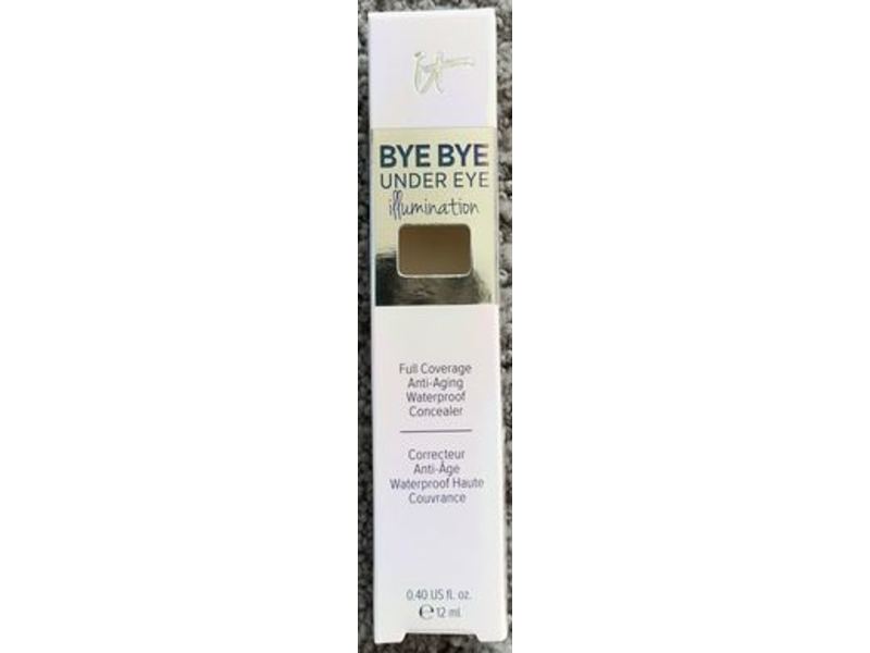 it Bye Bye Under Eye Illumination Anti-Aging Waterproof Concealer, 25.0 Medium Natural, 0.40 fl oz/12 mL