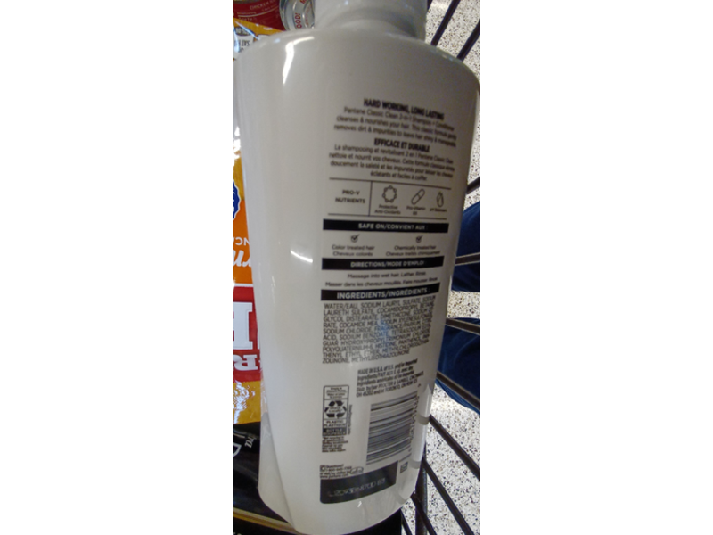 Panten Classic Clean 2 In 1 Shampoo + Conditioner, 17.9 fl oz/530 mL