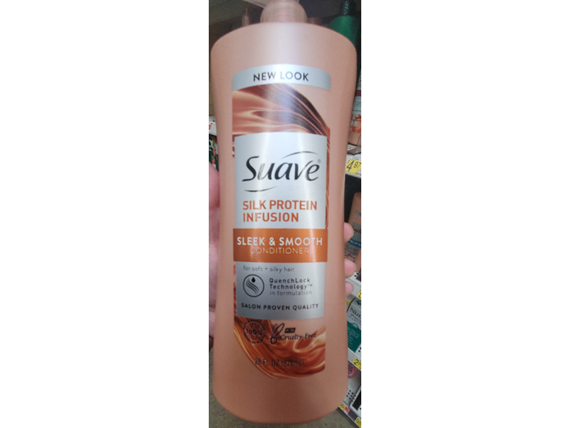 Suave Sleek & Smooth Conditioner, 28 fl oz/828 mL