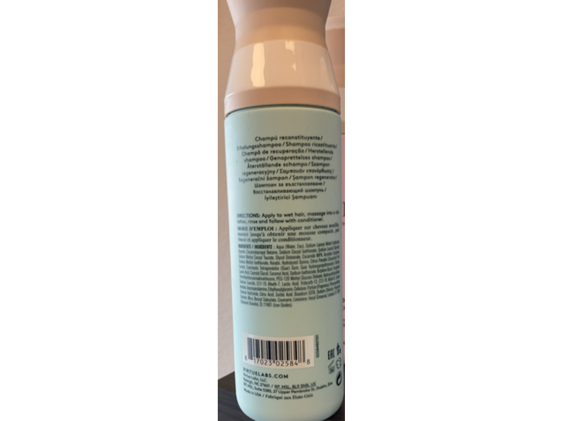 Virtue Alpha Keratin Recovery Shampoo, 8 fl oz/240 mL