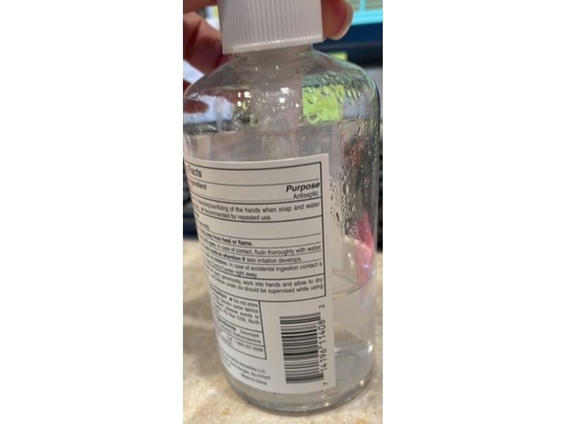 DermaRite GelRite 75 Instant Hand Sanitizer, 8 fl oz/236 mL