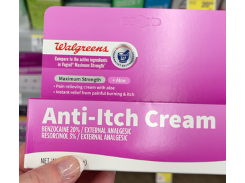 Walgreens Anti-Itch Cream, Aloe, 1 oz/28 g