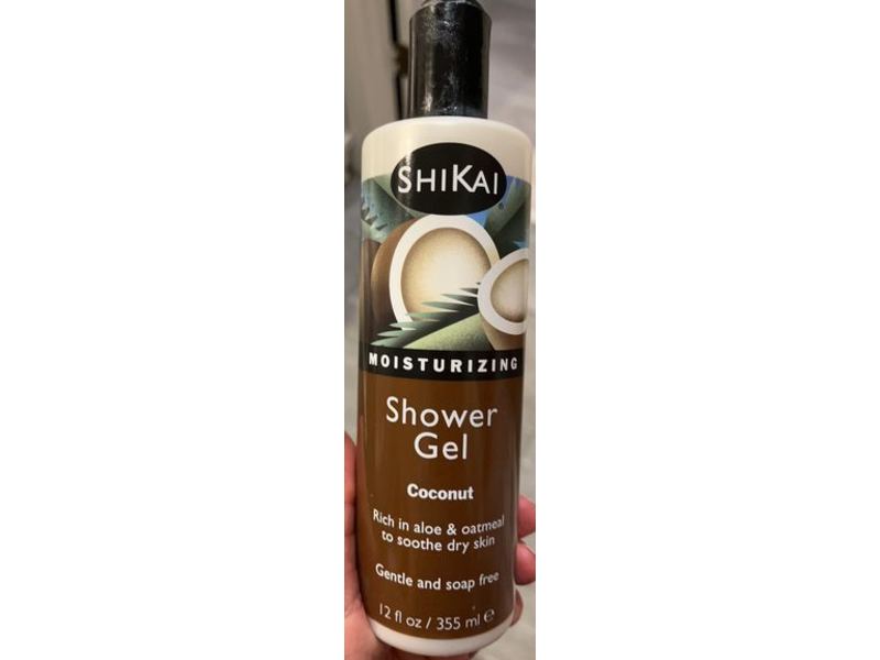 Shikai Moisturizing Shower Gel, Coconut, 12 fl oz/355 mL, Pack Of 5
