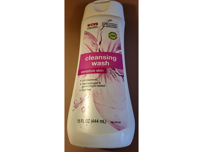 Cvs Health Sensitive Skin Cleansing Wash, 15 fl oz/444 mL
