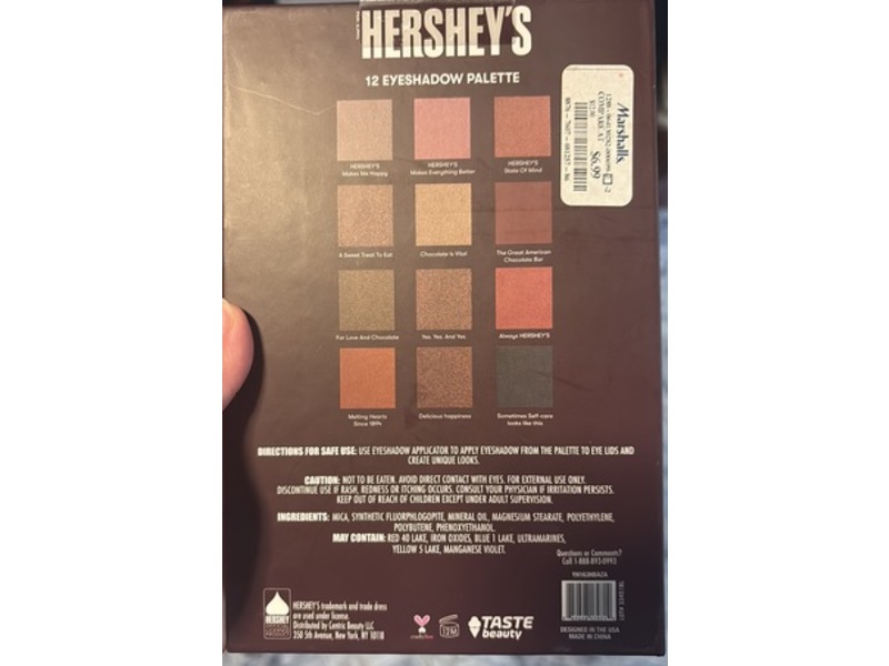 Hershey's Eyeshadow Palette, Milk Chocolate, 1.05 oz/30 g