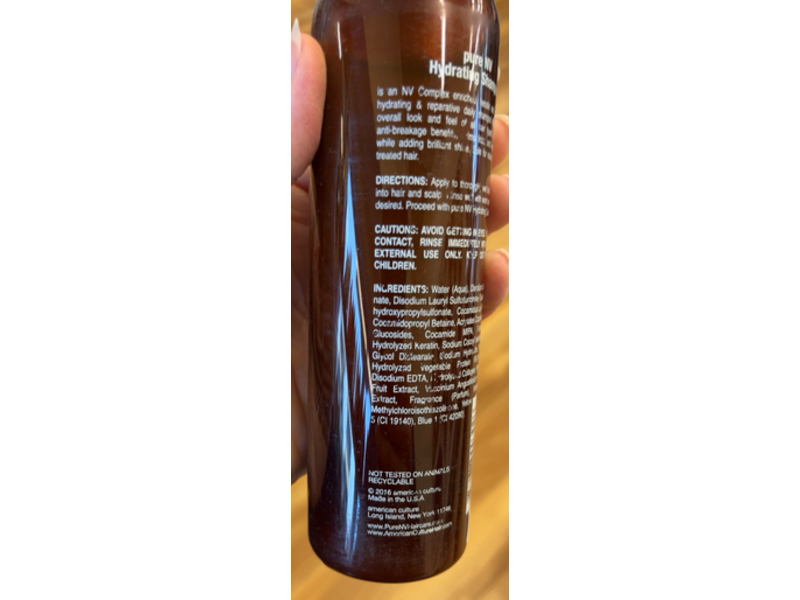 Pure NV Hydrating Shampoo, NV Complex, 8.5 fl oz/250 mL