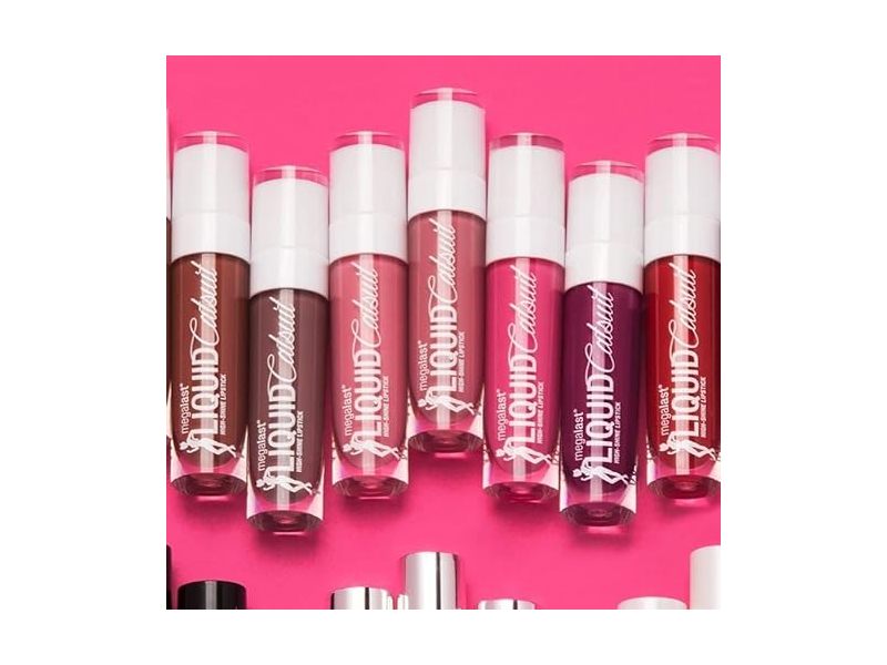 wet n wild Mega Last Catsuit High-Shine Liquid Lipstick, Red Bad Girl's Club, 0.21 oz