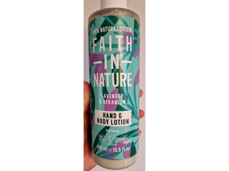Faith In Nature Hand & Body Lotion, Lavender & Geranium, 13.5 fl oz/400 mL