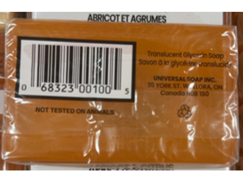 Guelph Soap Apricot & Citrus Bar Soap, 3.2 oz/90 g