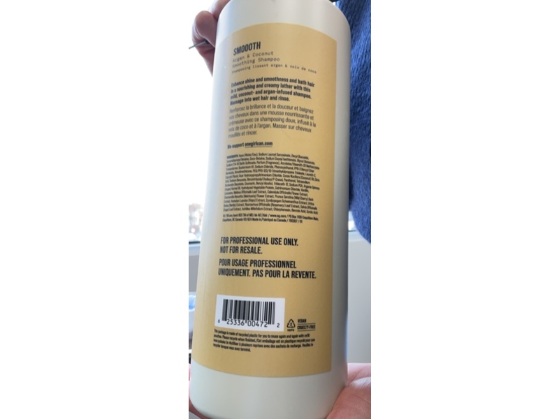 Ag Care Smooth Sulfate Free Shampoo, Argan And Coconut, 1500 mL