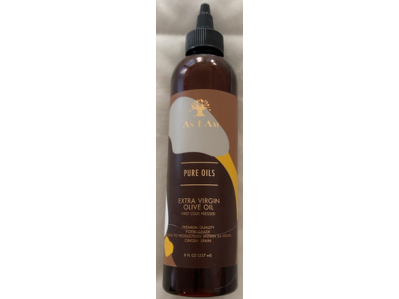 As I Am Pure Oils Extra Virgin Olive Oil, 8 fl oz/237 mL