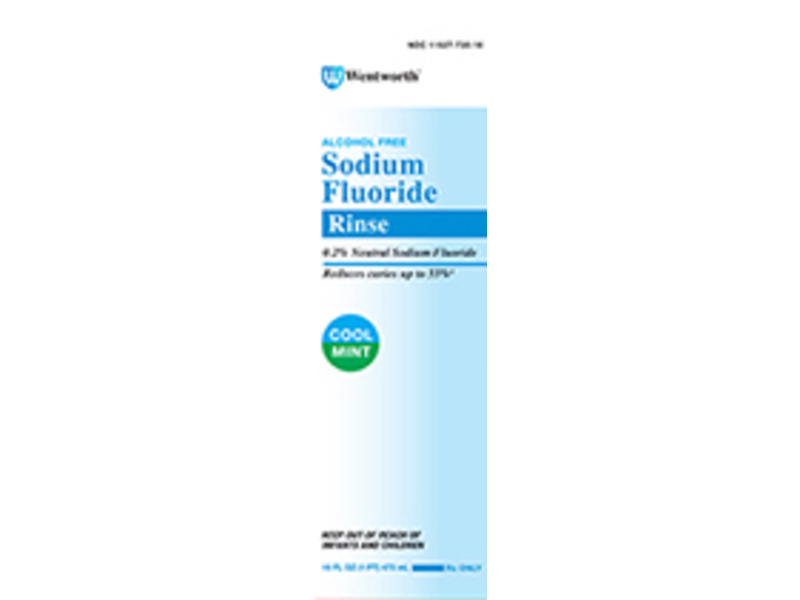 Sodium Fluoride Rinse, Cool Mint, 16 fl oz/473 mL, Wentworth (Rx)