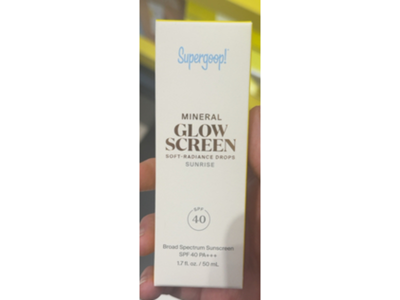 Supergoop! Mineral Glow Screen Soft-Radiance Drops, SPF 40 PA+++, Sunrise, 1.7 fl oz/50 mL