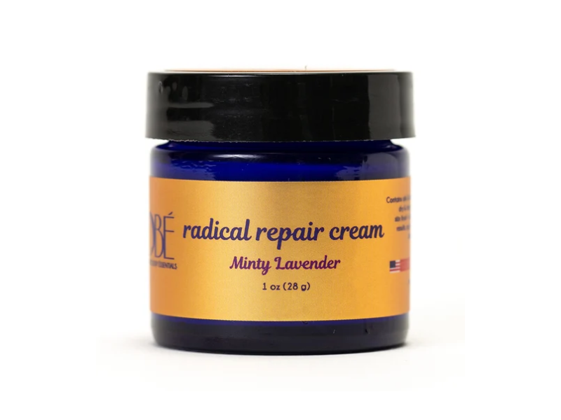 Organic Body Essentials Radical Repair Cream, Minty Lavender, 1 oz/28 g