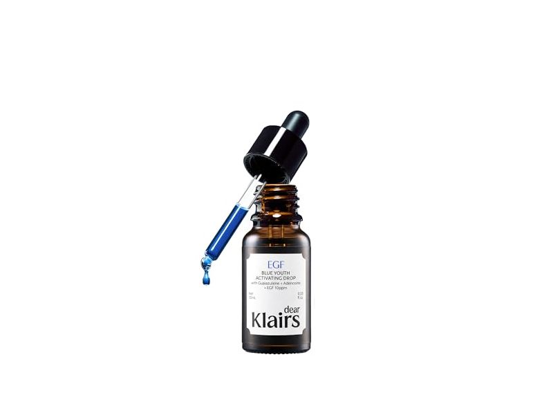 Dear Klairs EGF Blue Youth Activating Drop, Guaiazulene + Adenosine + EGF, 0.33 fl oz/10 mL