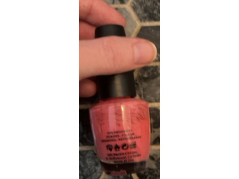 O.P.I Nail Lacquer, Strawberry Margarita, 0.5 fl oz/15 mL