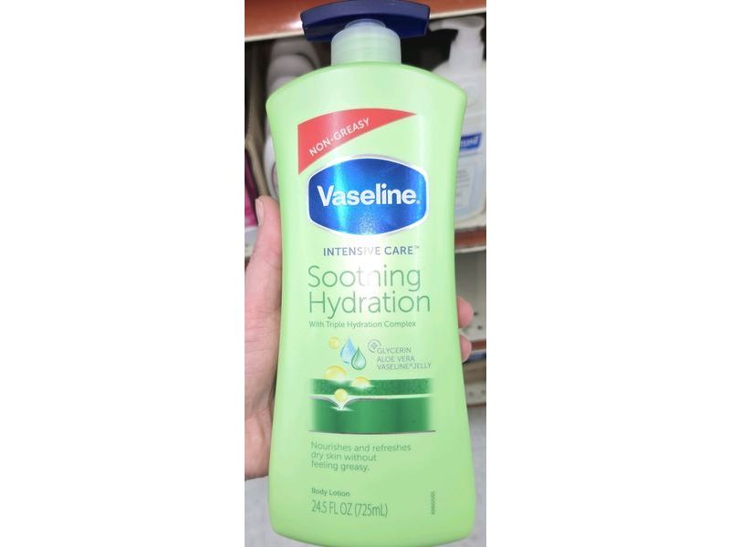 Vaseline Body Lotion, Soothing Hydration, 24.5 fl oz/725 mL