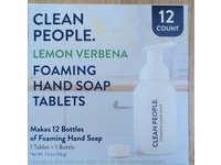 Clean People. Foaming Hand Soap Tablets, Lemon Verbena, 5.5 oz/156 g, 12 Count - thumbnail 2