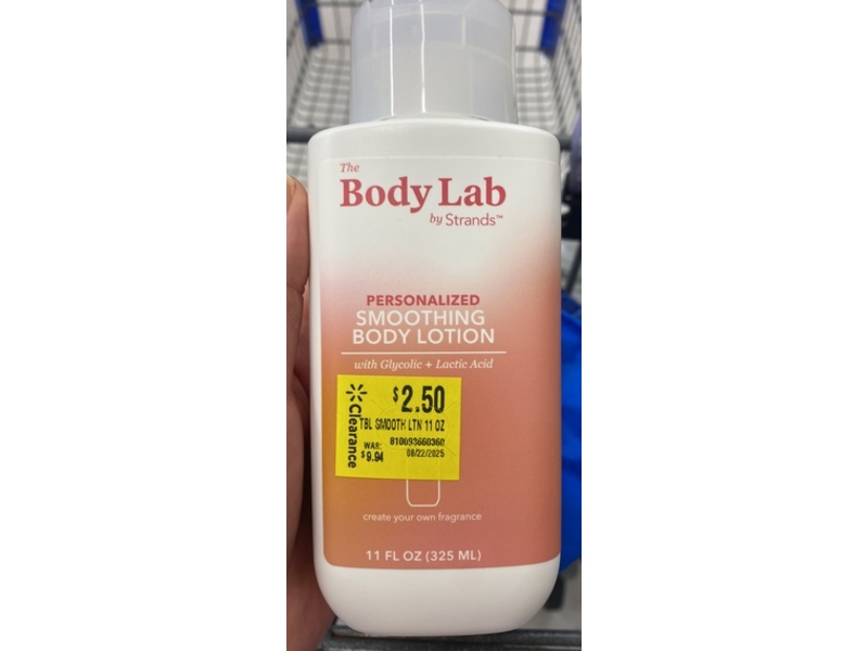 The Body Lab Personalized Smoothing Body Lotion, Glycolic + Lactic Acid, 11 fl oz/325 mL