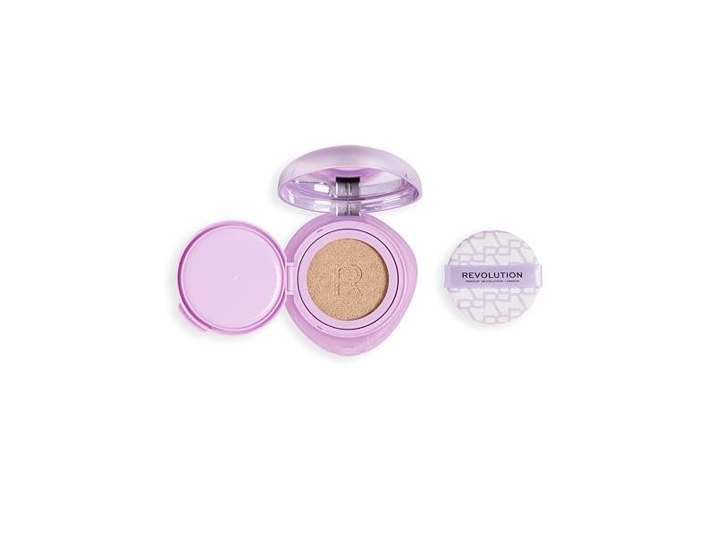 Revolution Beauty Superdewy Cushion Foundation, Fair Neutral, 0.32 oz/9 g