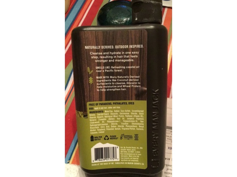 Every Man Jack Shampoo + Conditioner, Coastal Forest, 13.5 fl oz/400 mL