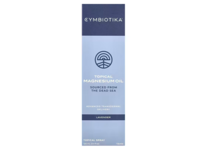 Cymbiotika Topical Magnesium Oil Spray, Lavender, 3.4 fl oz/100 mL