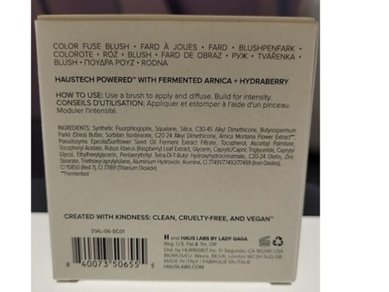 Haus Labs Color Fuse Blush, Fire Moon, 0.18 oz/5 g